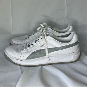 White puma with grey